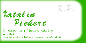 katalin pickert business card